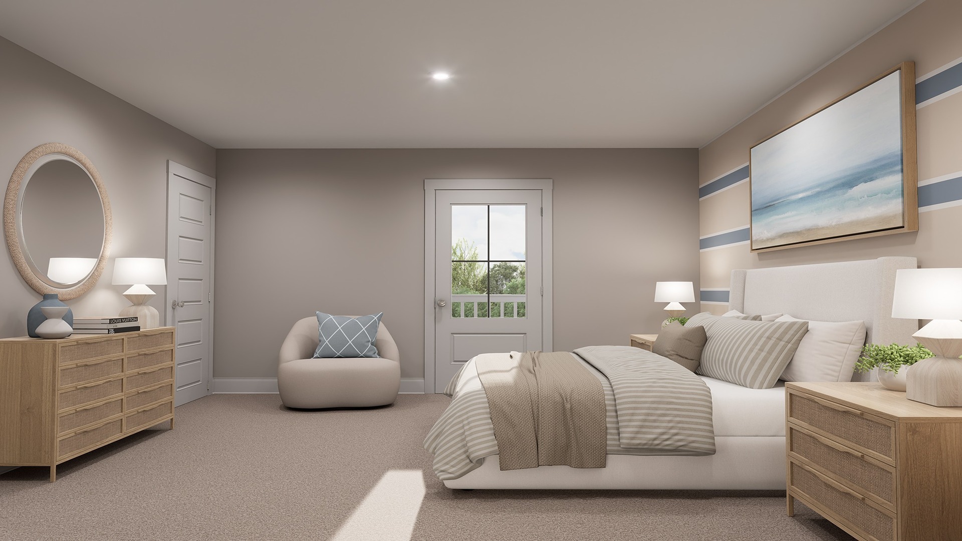 Bedroom 4 with porch access.