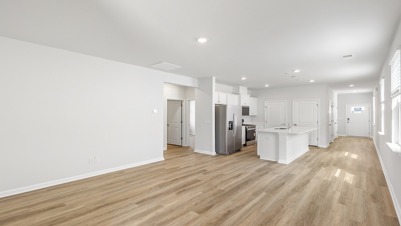 open concept living room
