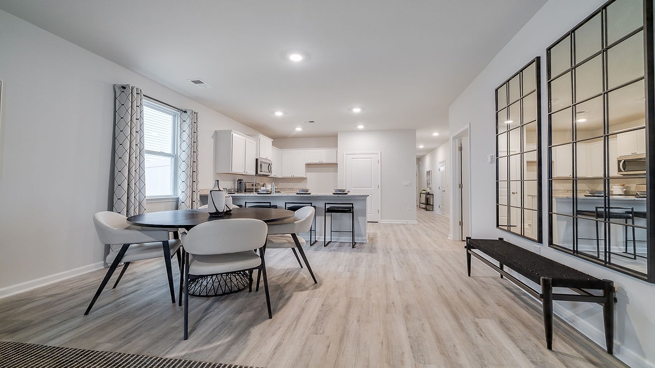 Kitchen with open concept floor plan
