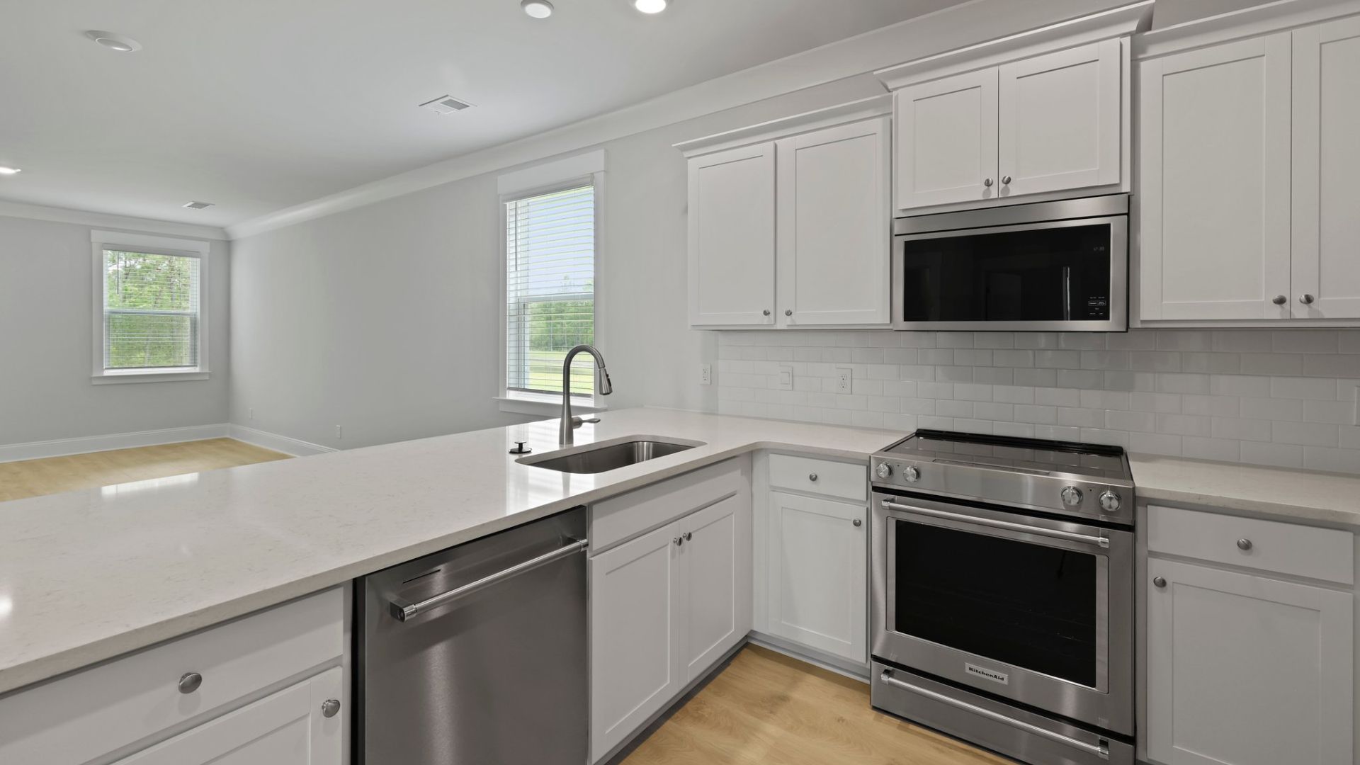 kitchen with stainless steel