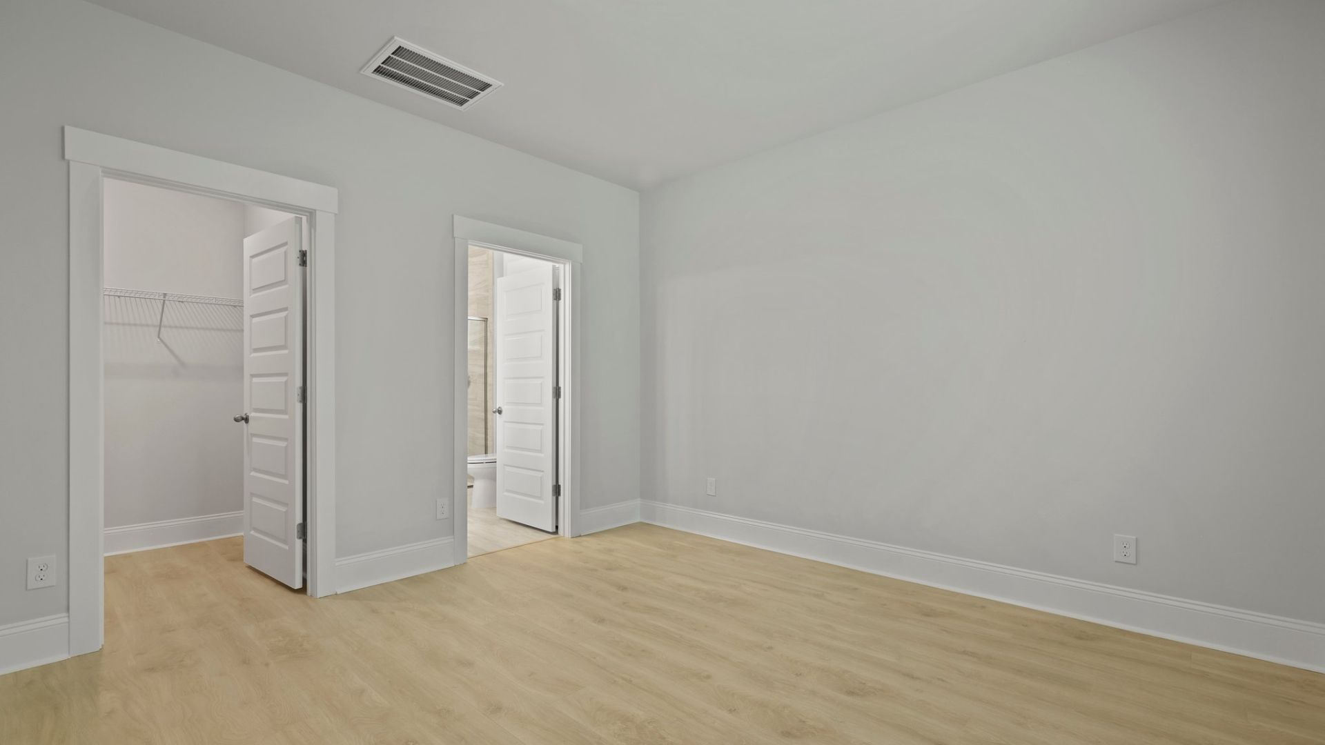 first floor primary suite