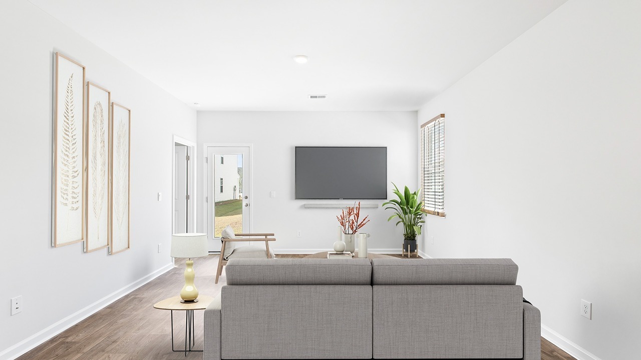 spacious living room