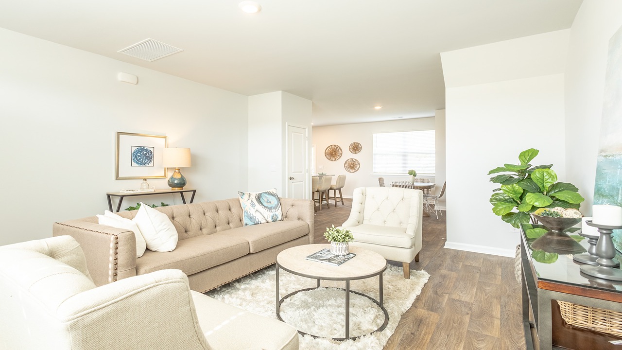 spacious living room