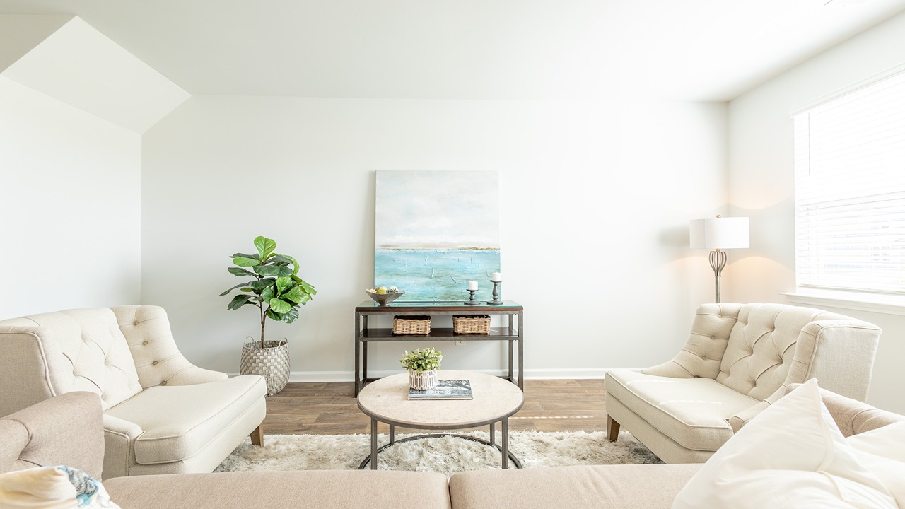 large living area with natural light