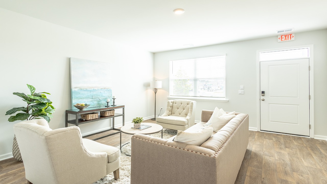 spacious living room