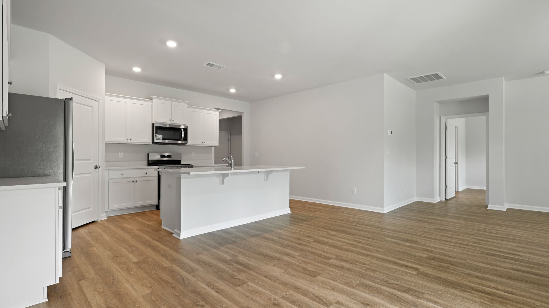 Open concept kitchen