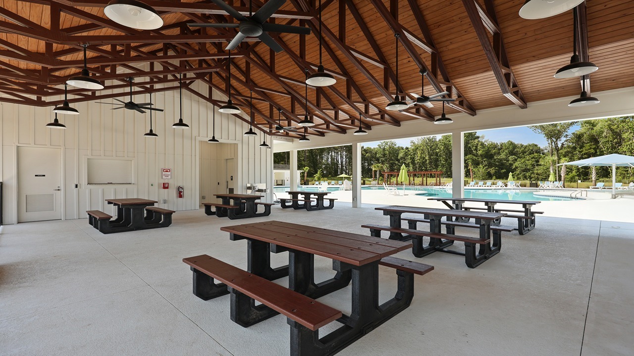 Community picnic tables