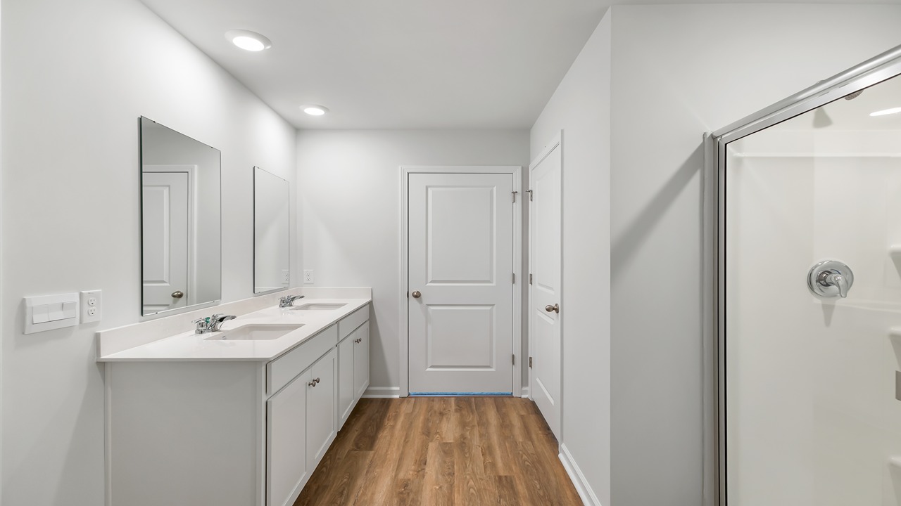Primary bathroom with walk in shower