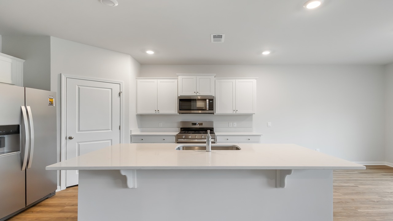 Homes with large kitchen island