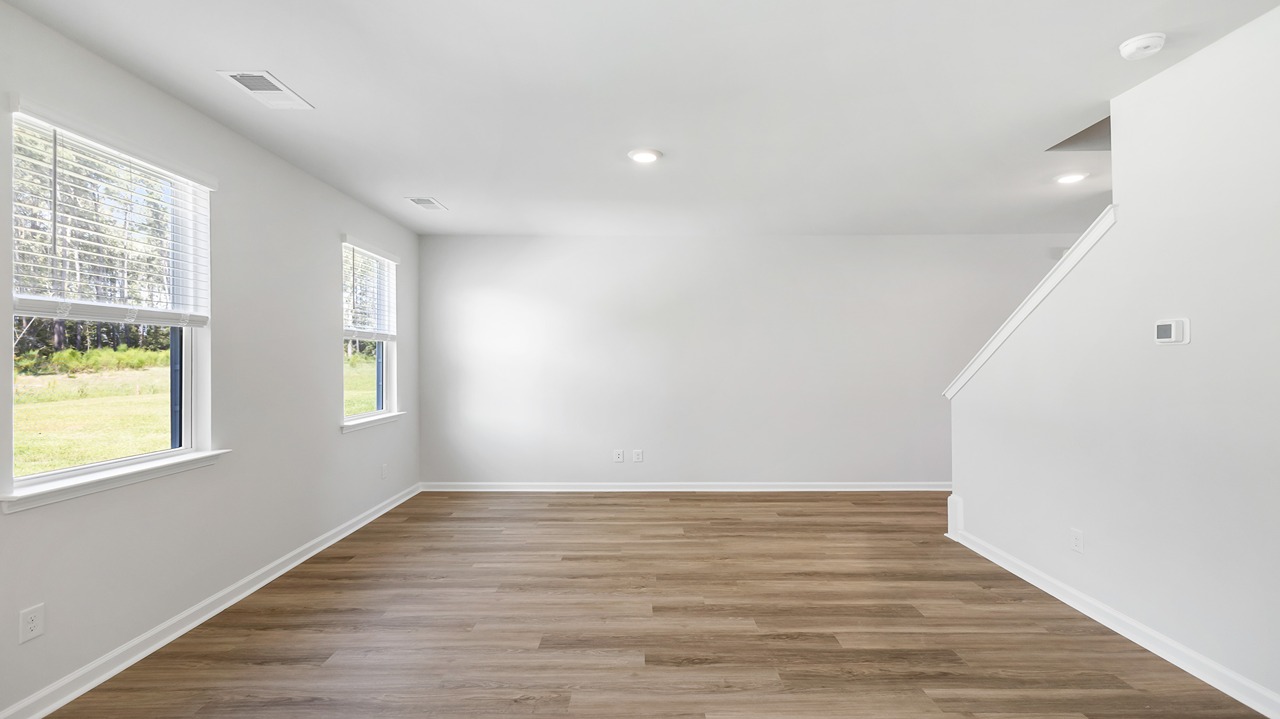 open concept living room