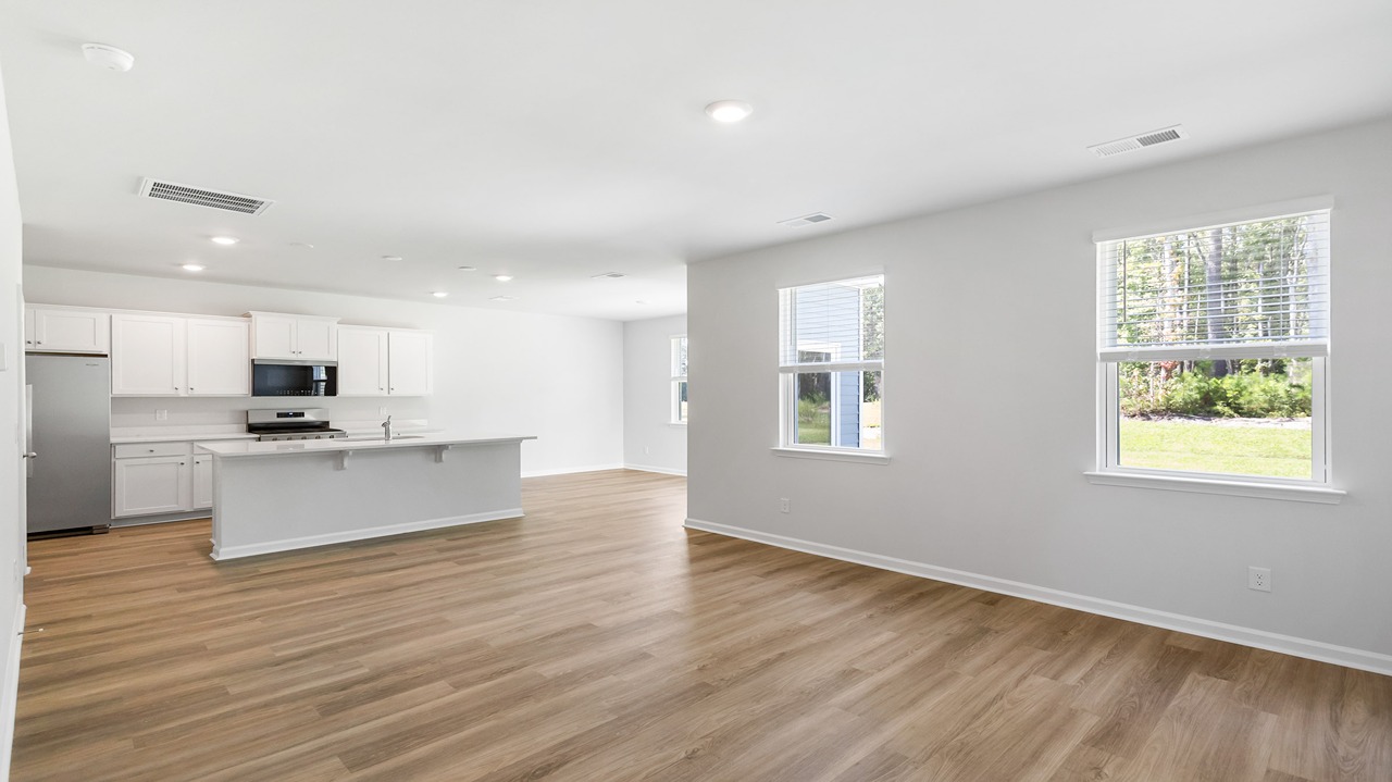 open concept living area