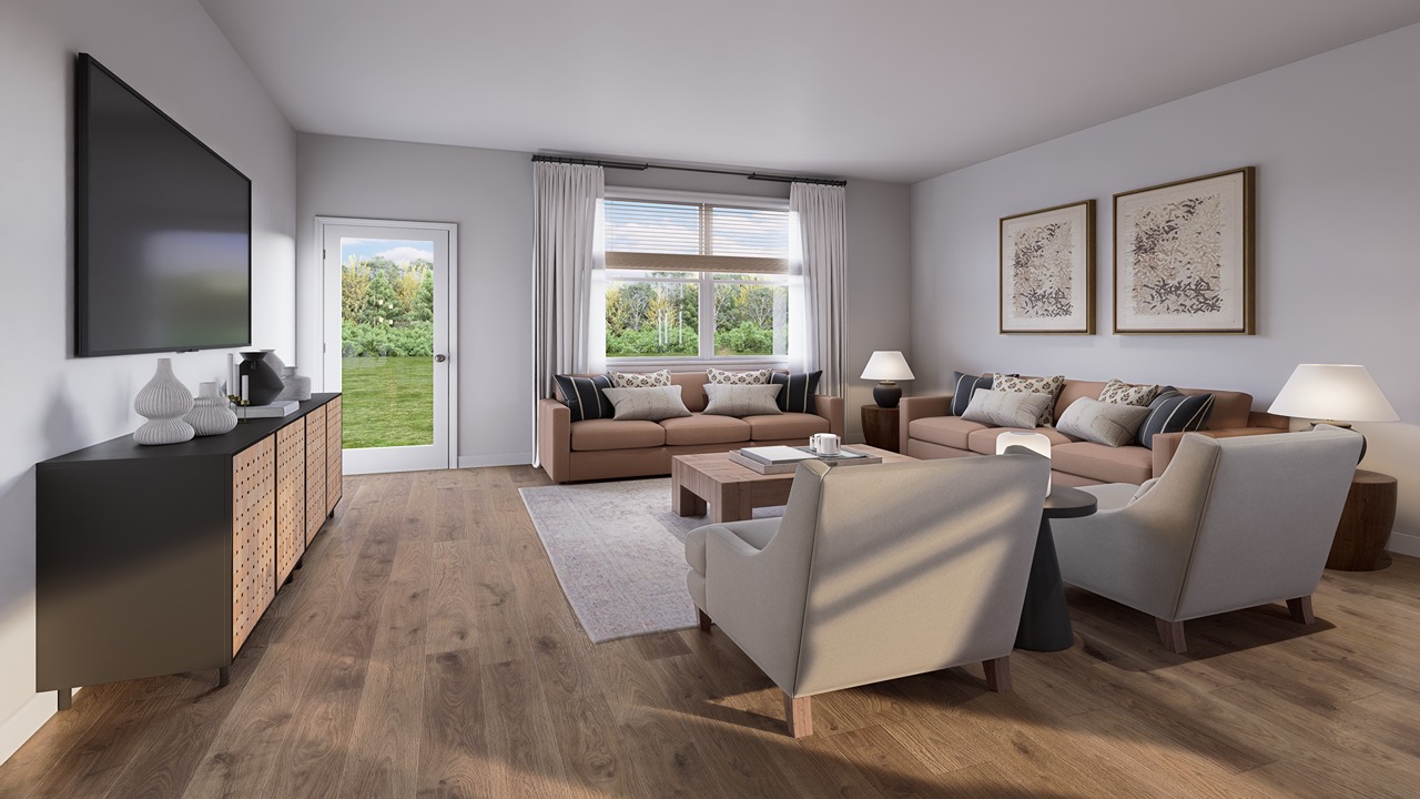 spacious living room