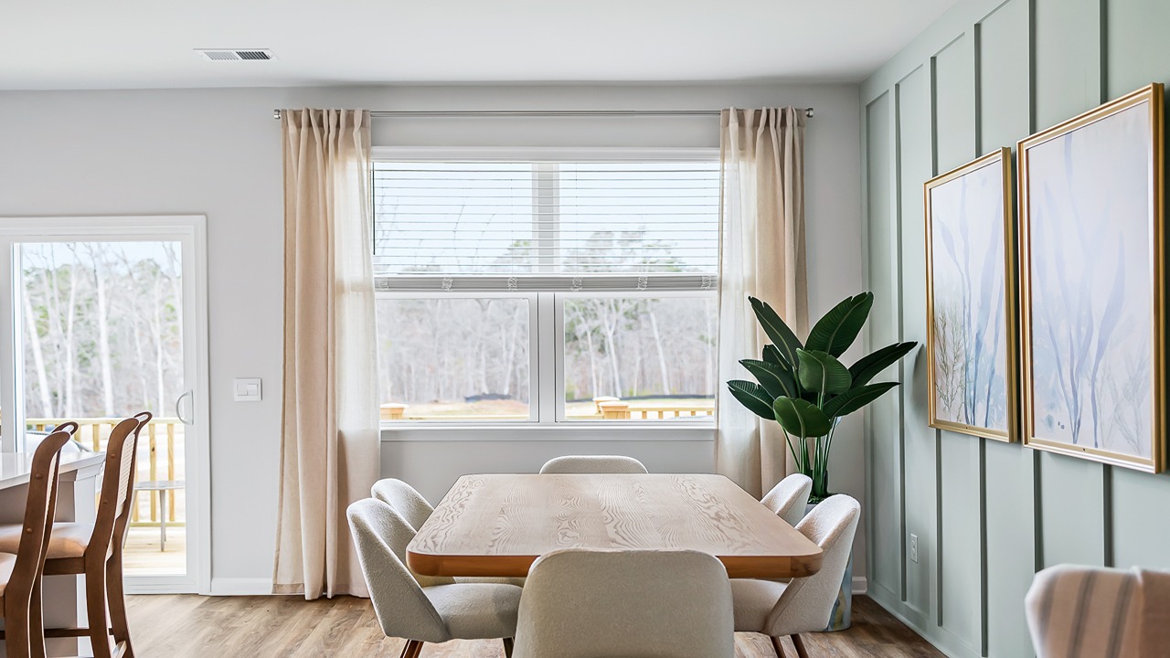 dedicated dining space