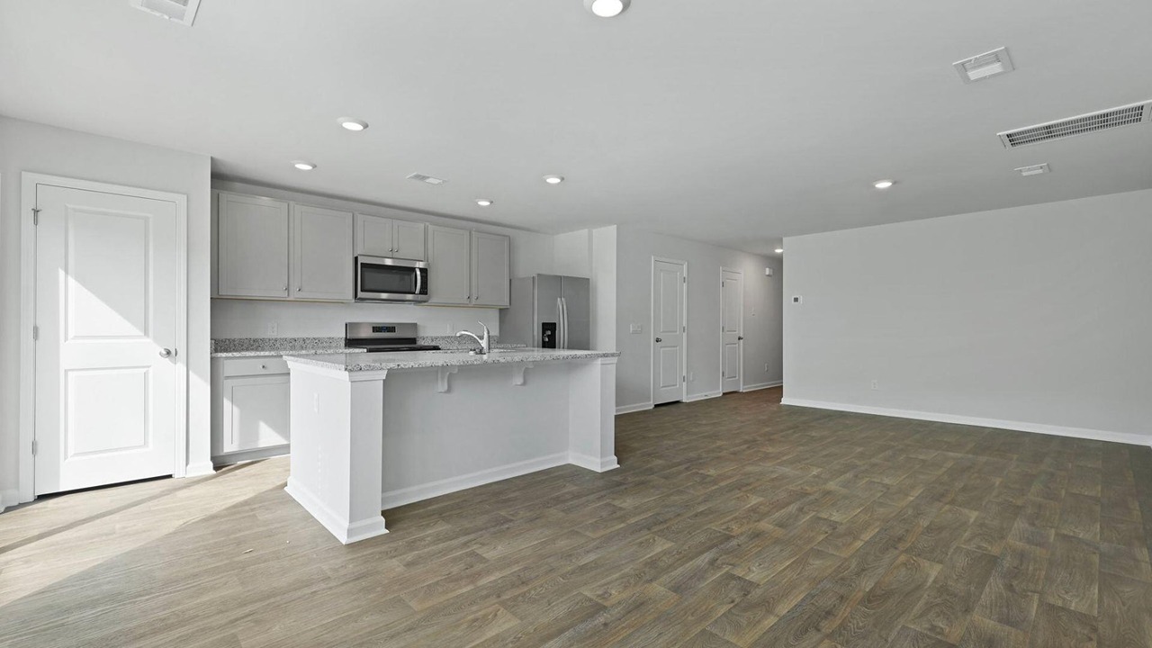 open concept living area