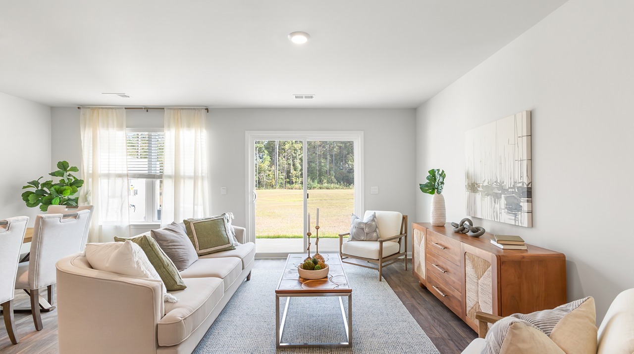 spacious living room