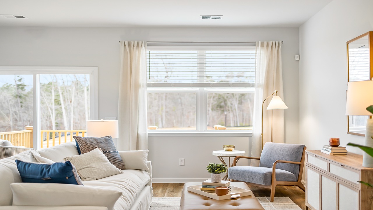 spacious living room