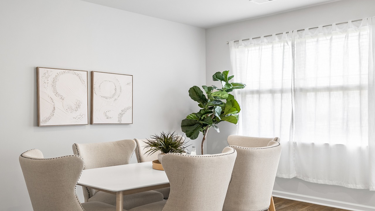 dedicated dining space