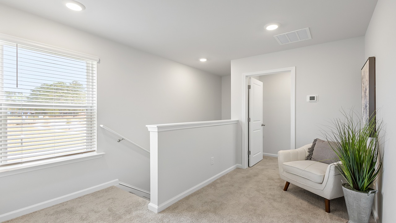 second story loft area