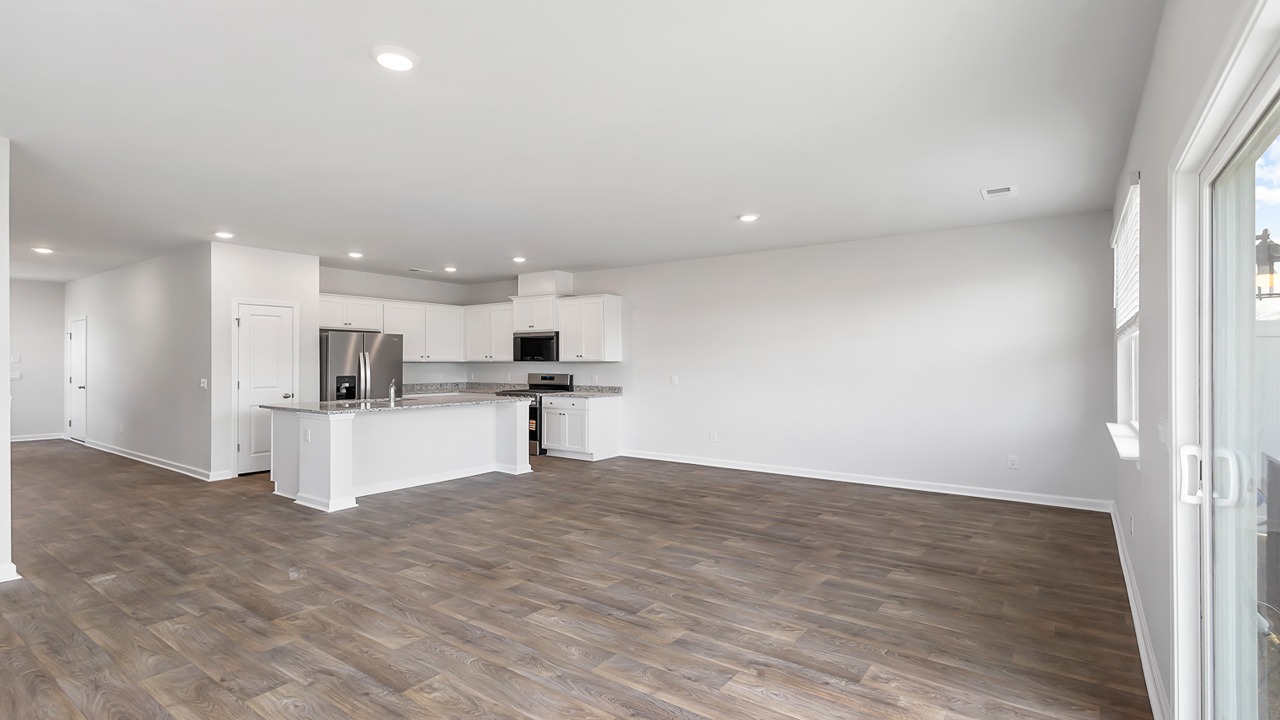 spacious living room