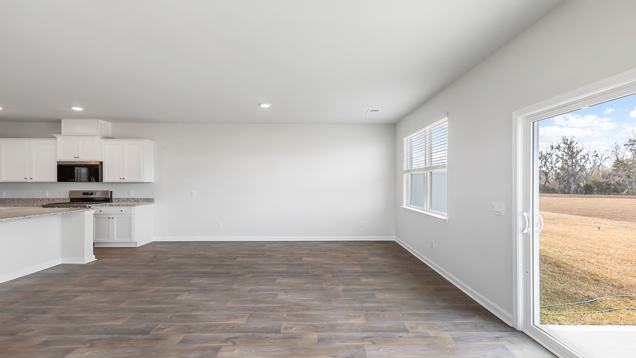 living room with natural light