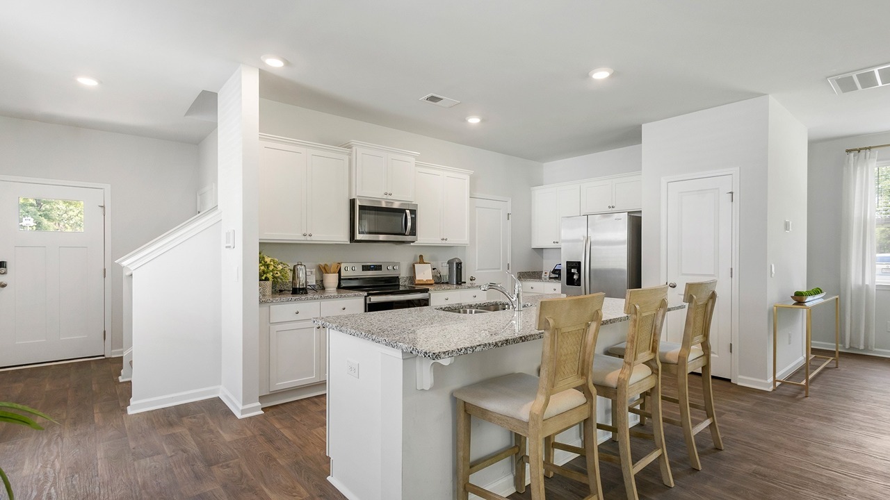 New homes with open concept kitchens with upgraded features