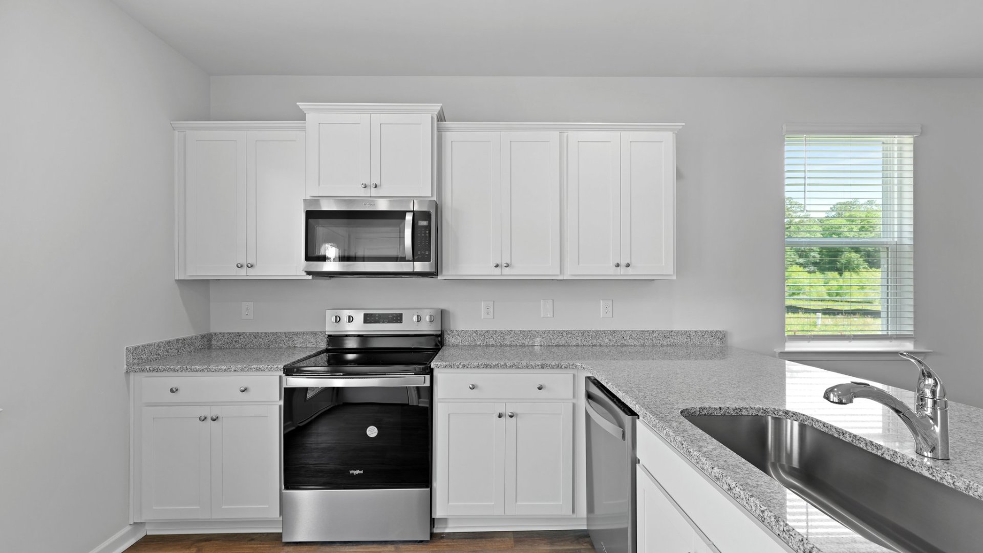 Beautiful natural lighting in the kitchen.