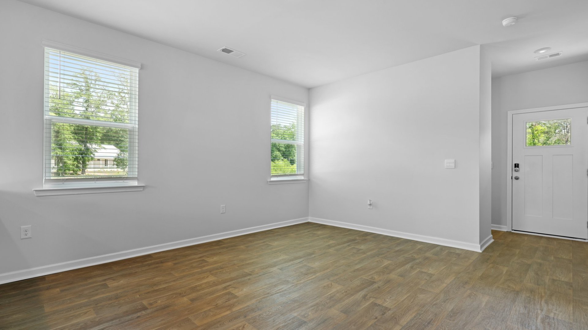 Windows bringing in natural light to the living areas.