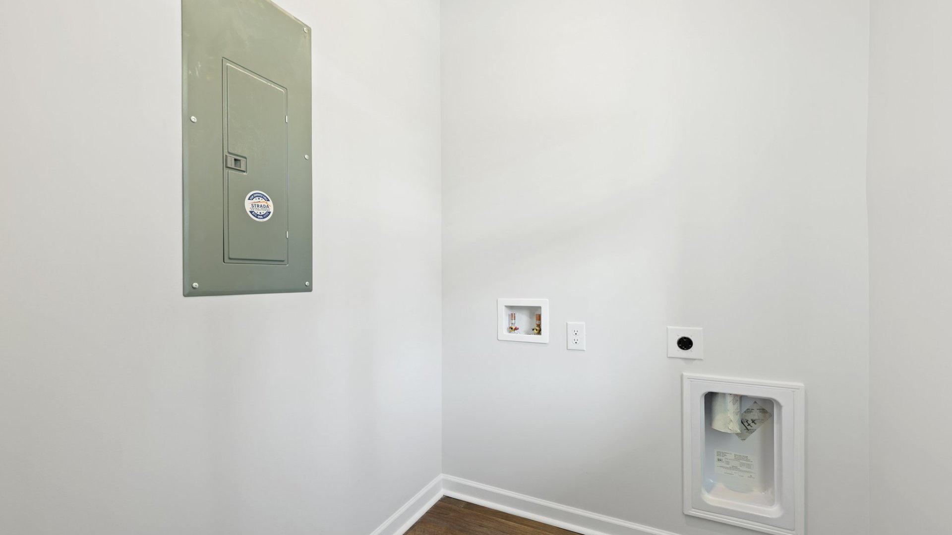 Laundry room in the Perry floorplan