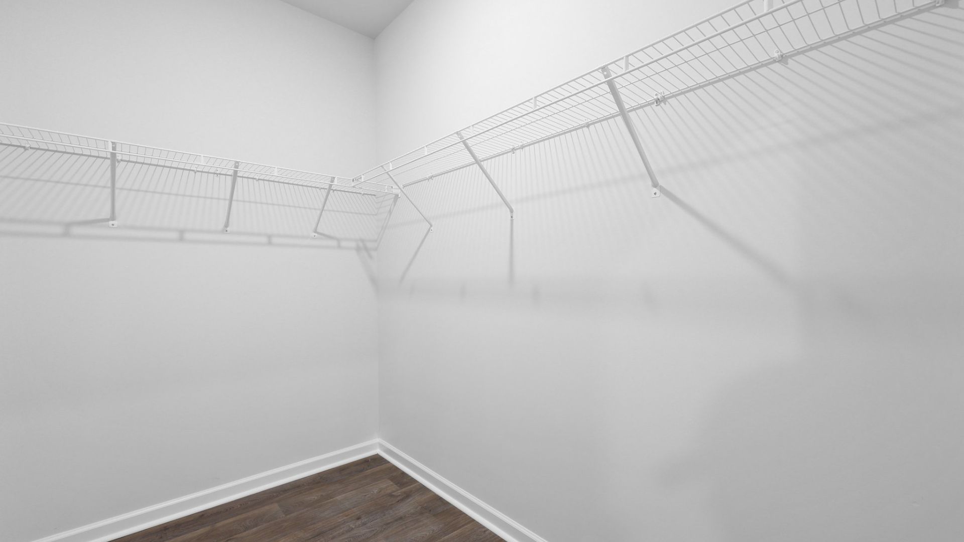 Spacious walk-in closet in the primary bedroom.