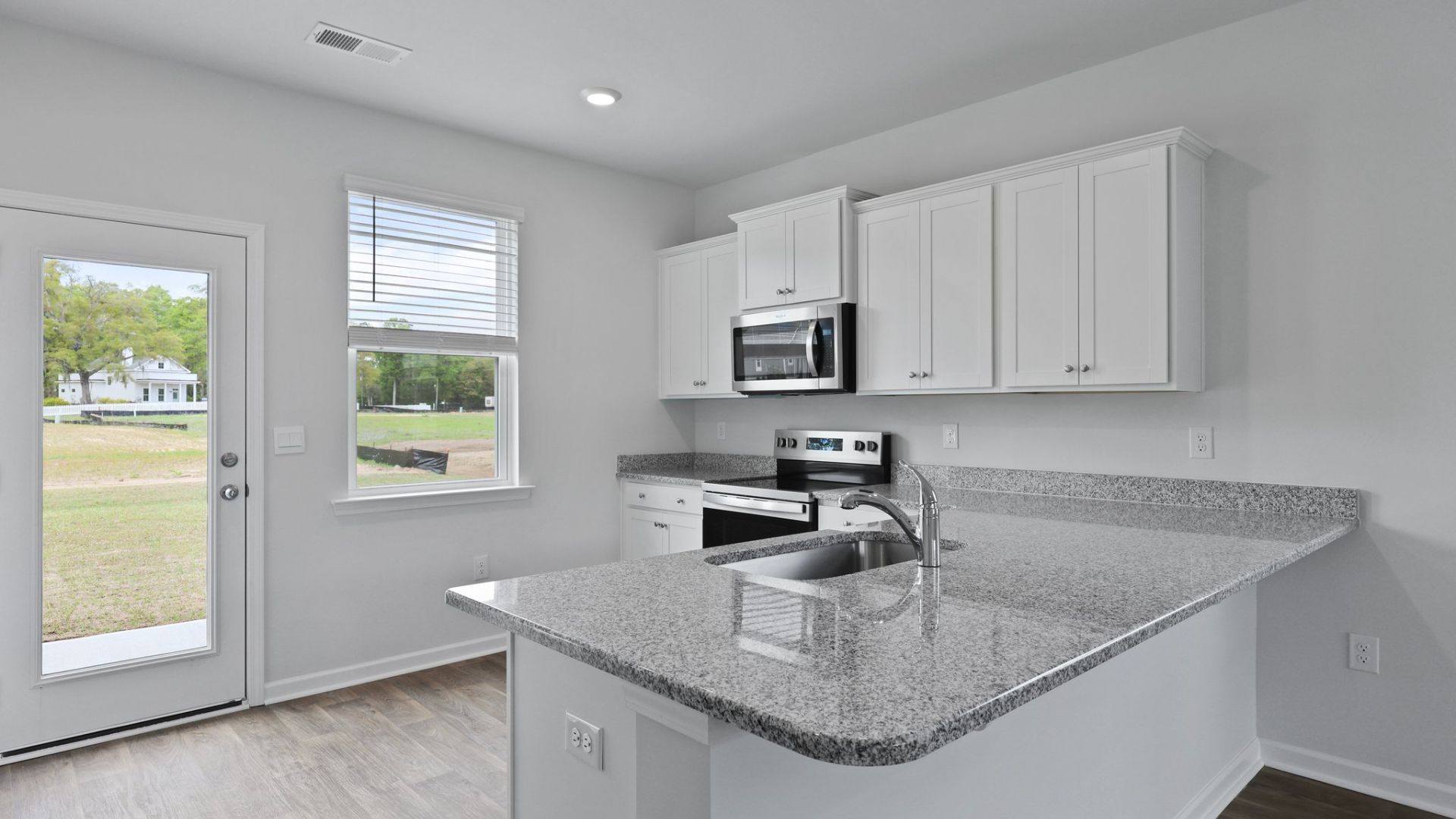 Ample cabinet storage as well a pantry.