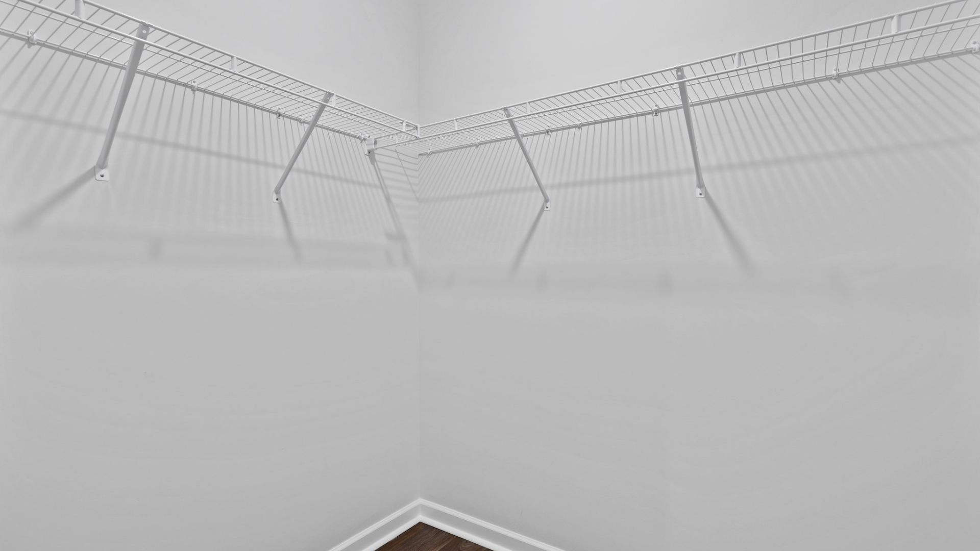 The walk-in closet in the primary bedroom.