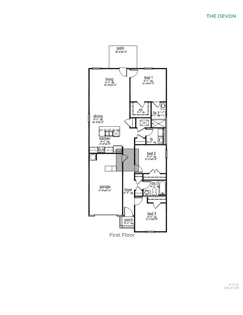 Devon floorplan