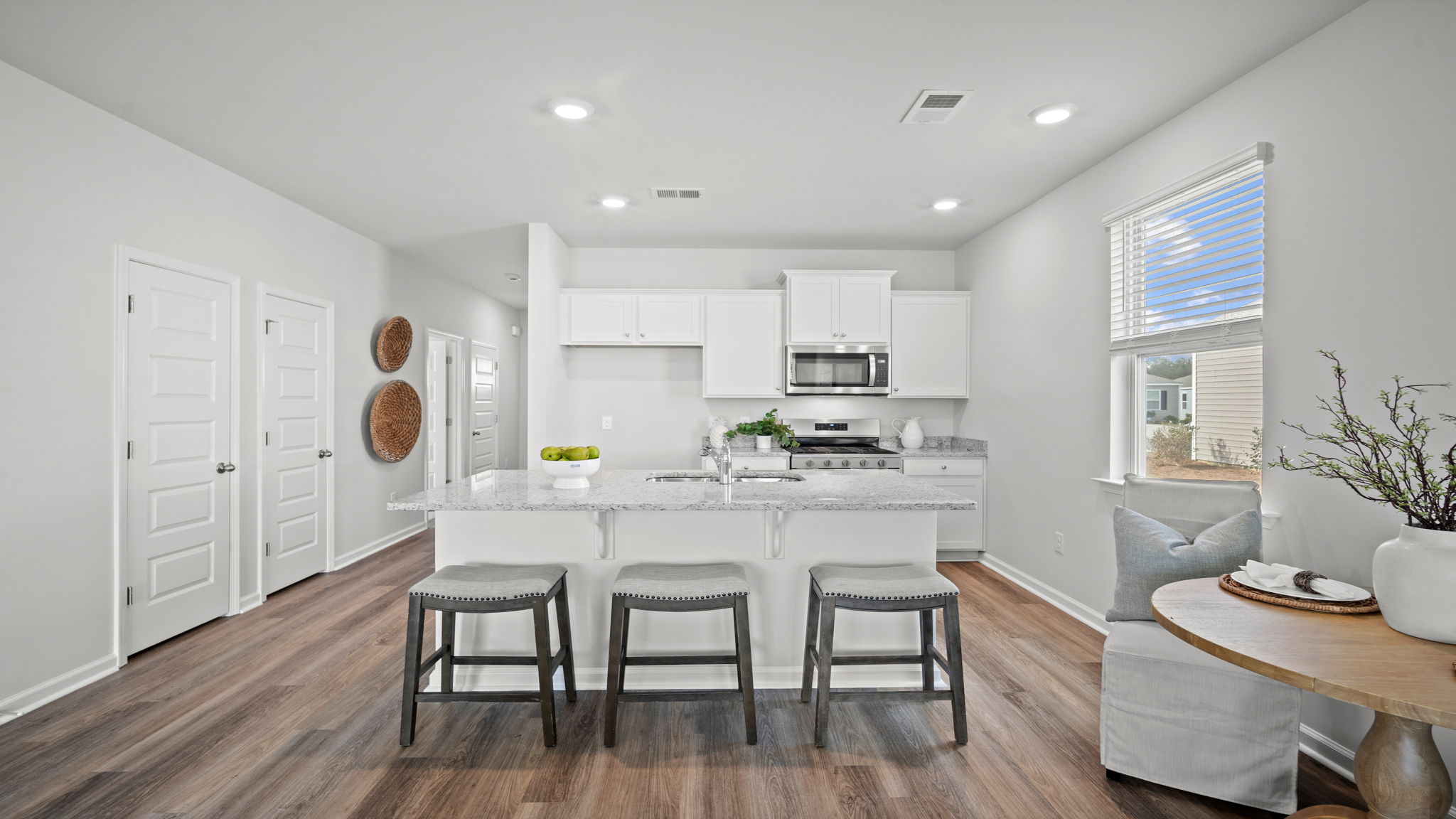 Kitchen island with seating