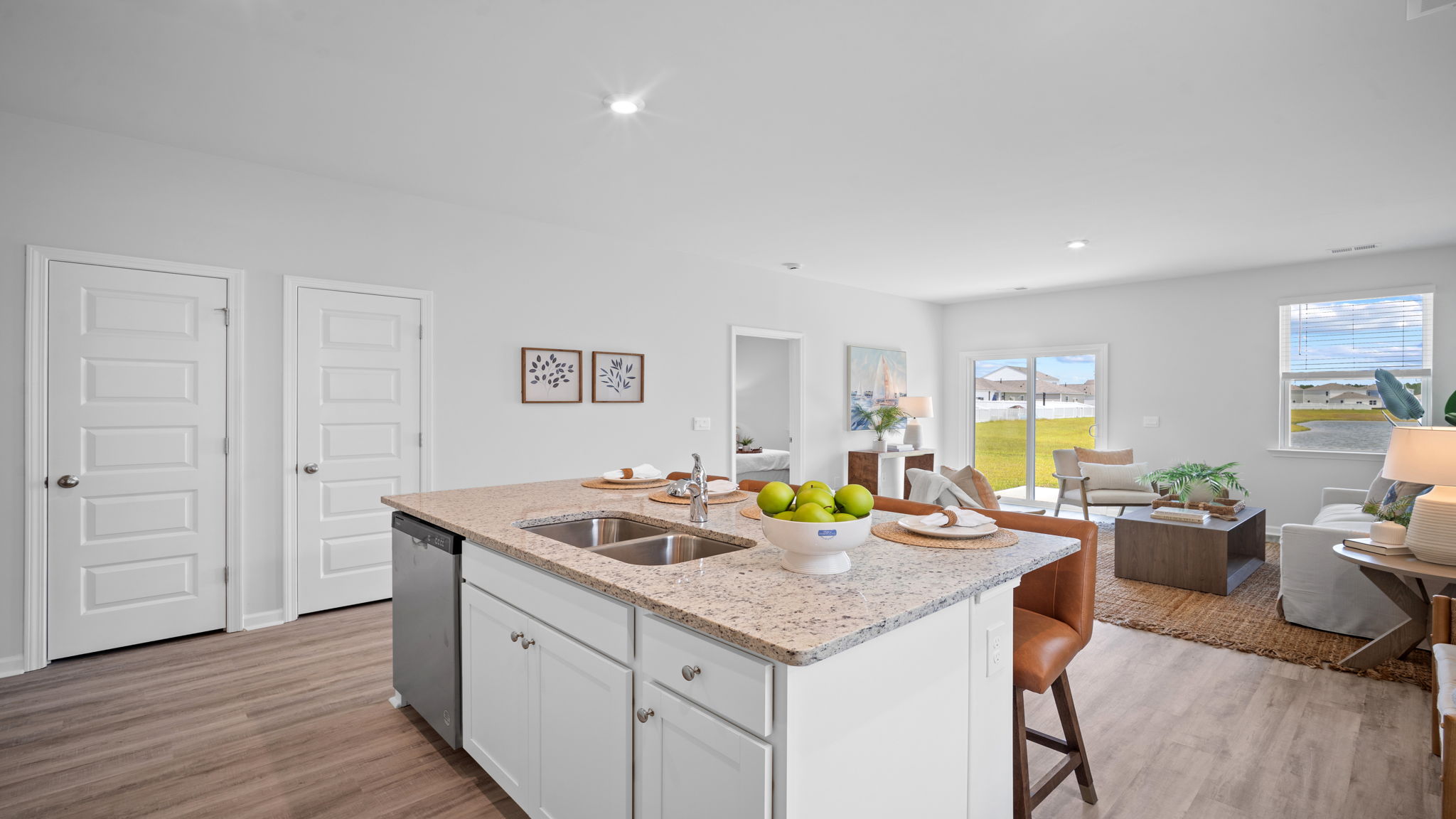 Greenbriar kitchen with modern cabinetry, ample counter space, and seamless flow to living areas