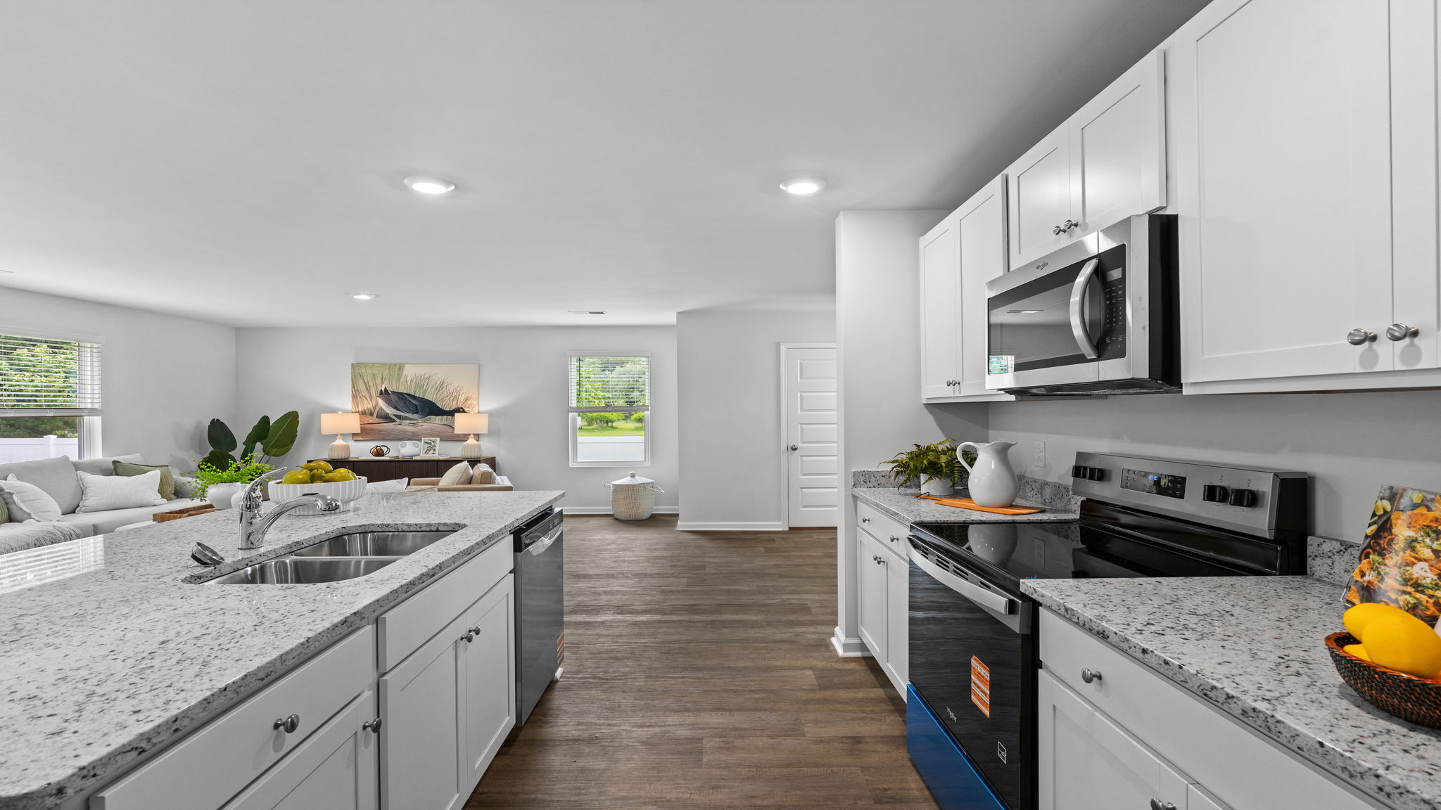 Modern Downing kitchen seamlessly connected to the main living areas for entertaining