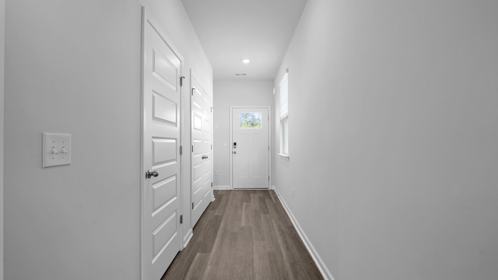 Entry hall in the Downing floor plan by D.R. Horton at The Retreat at East Argent