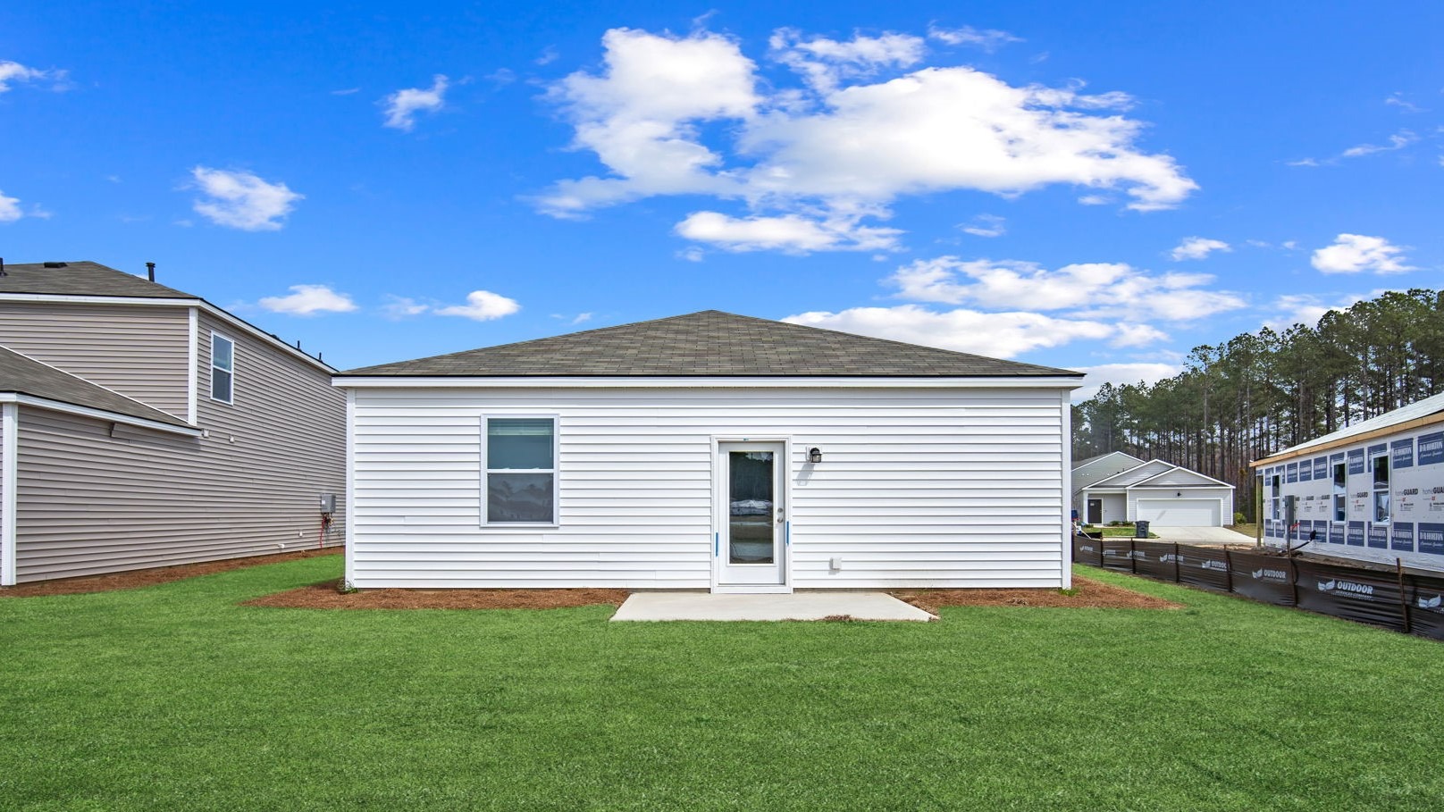 Rear exterior of home