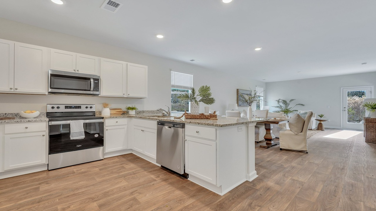 Chef-inspired kitchen in the Helena home at East Argent offering functional design and contemporary finishes