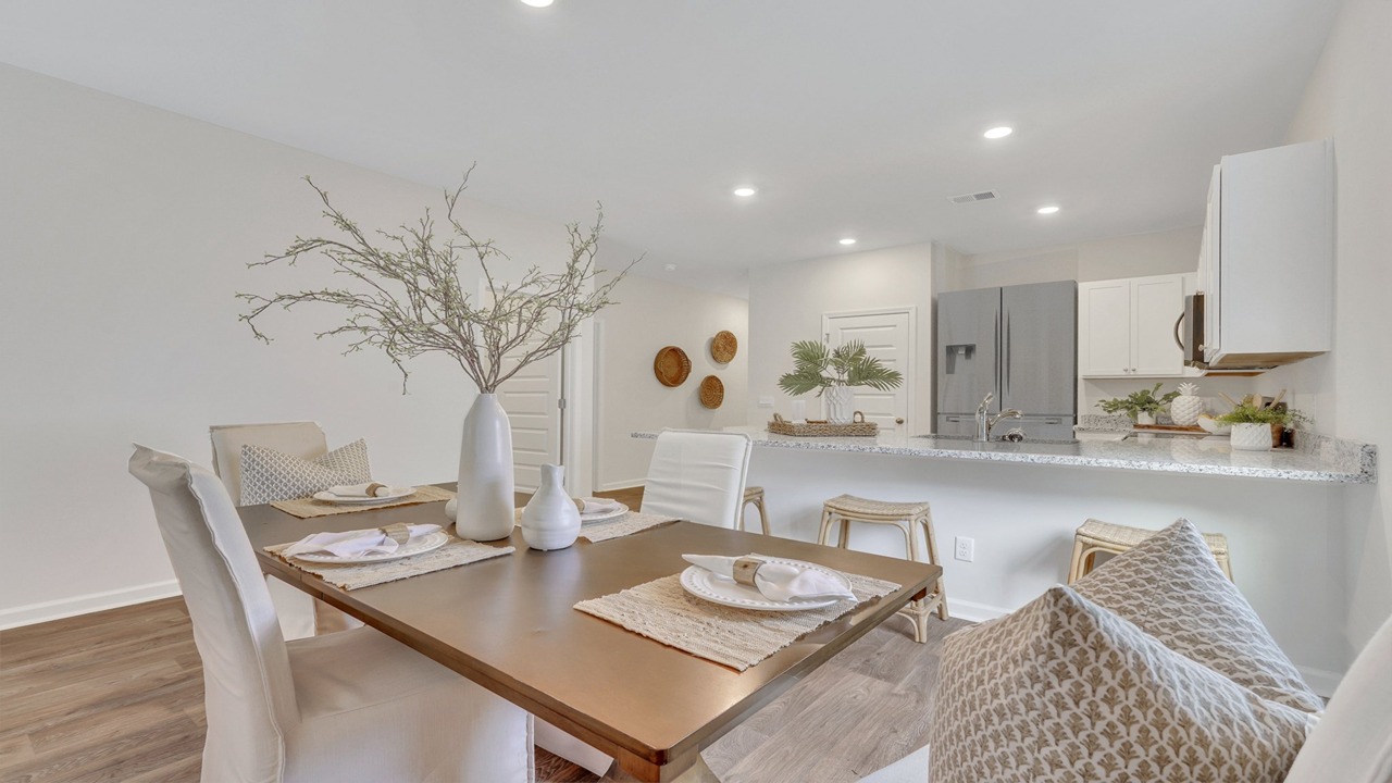 Bright dining area in the Helena home at East Argent designed for family meals and entertaining
