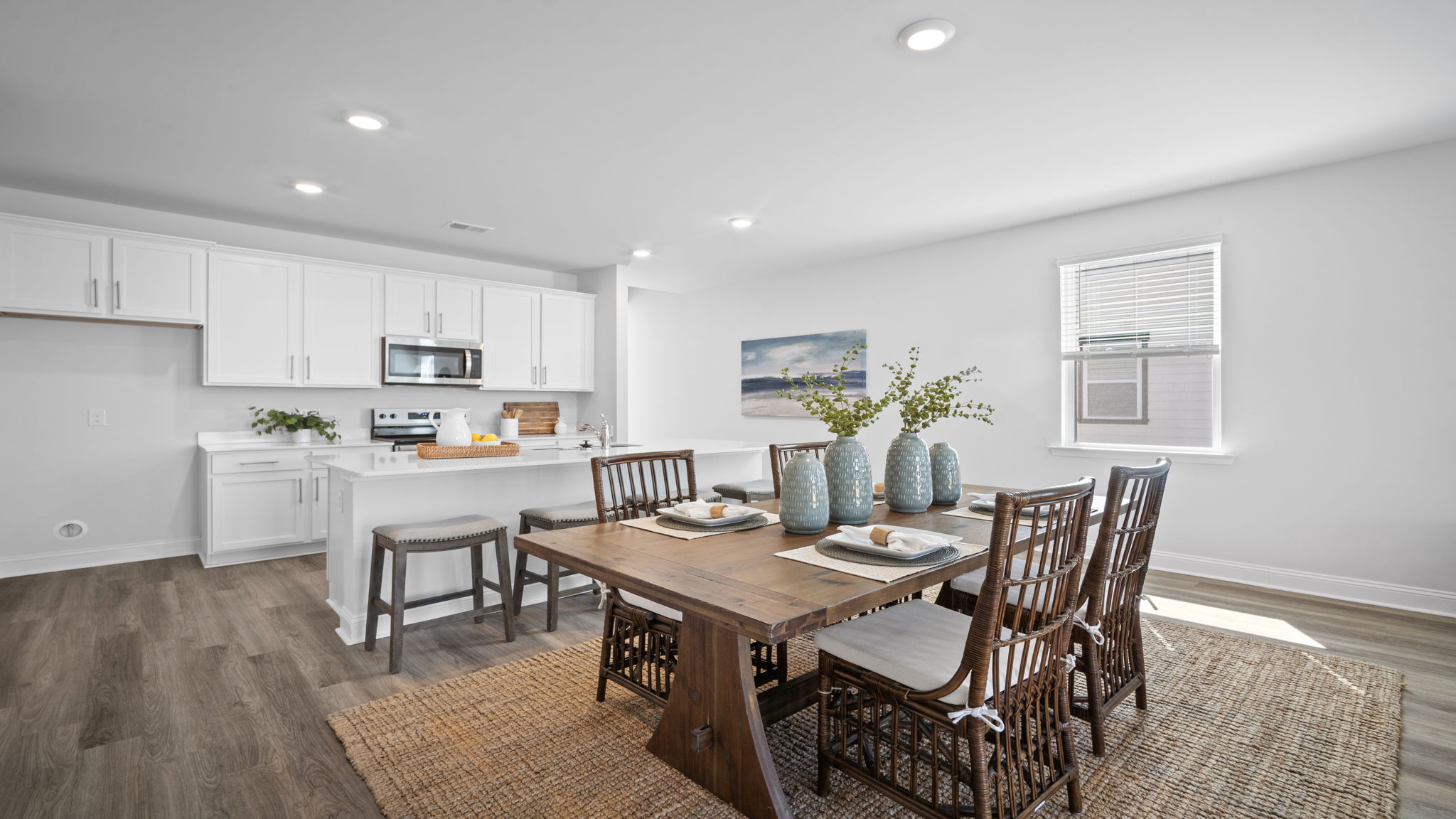 Open dining area in the Manning floor plan perfect for family meals and entertaining.