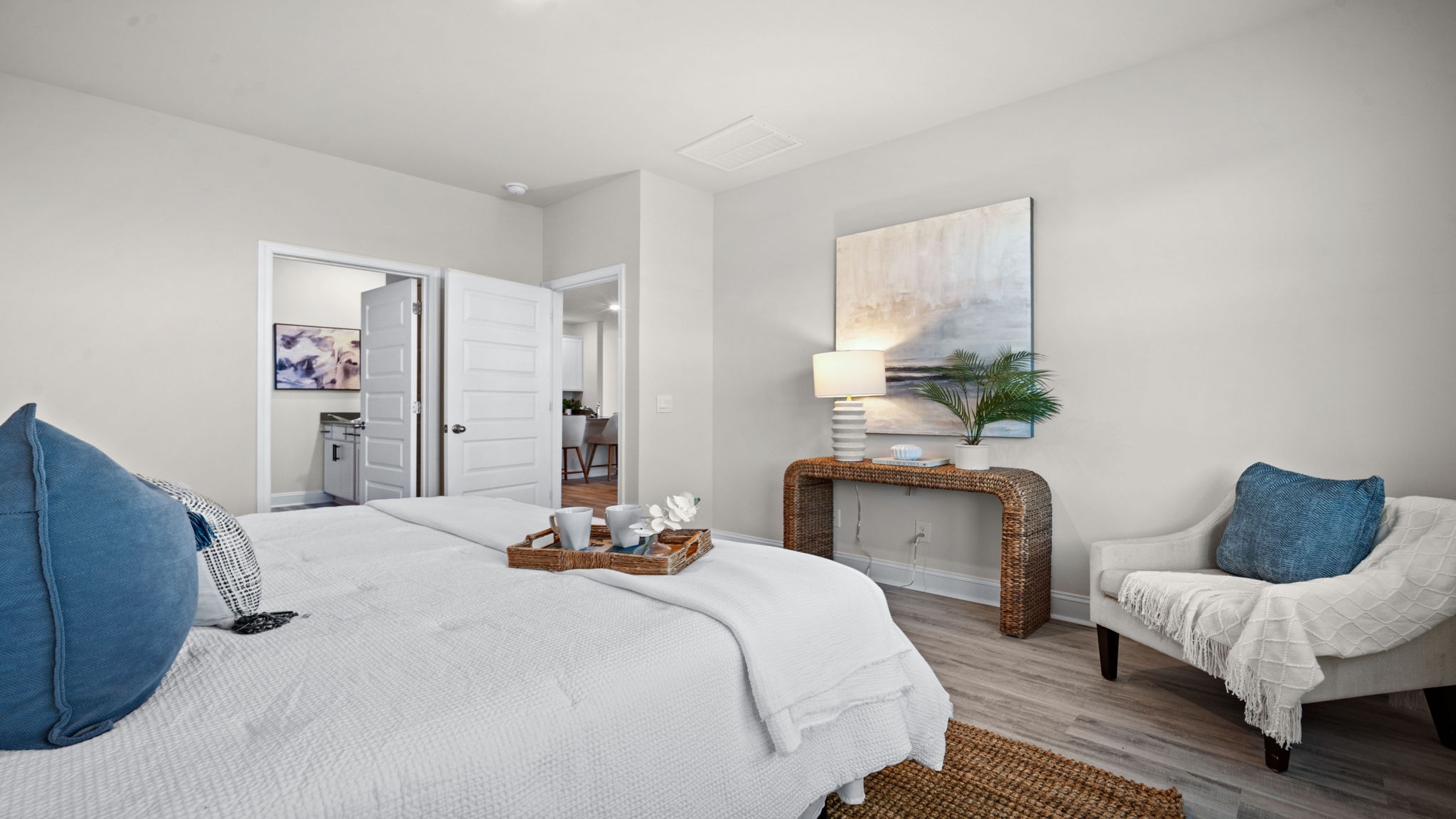 “Spacious primary suite in Manning floor plan with private retreat feel and natural light in East Argent community.”