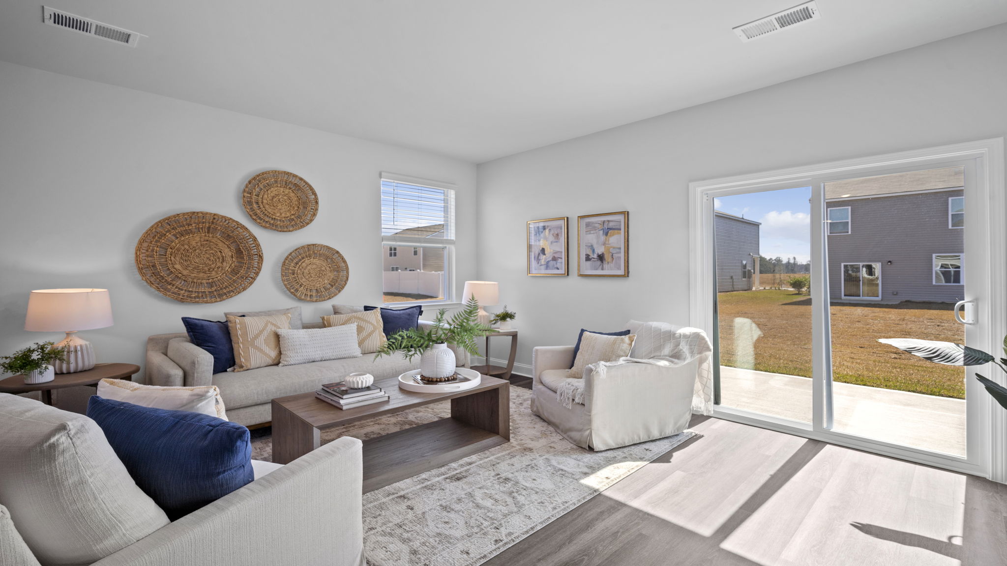 living room slider to porch