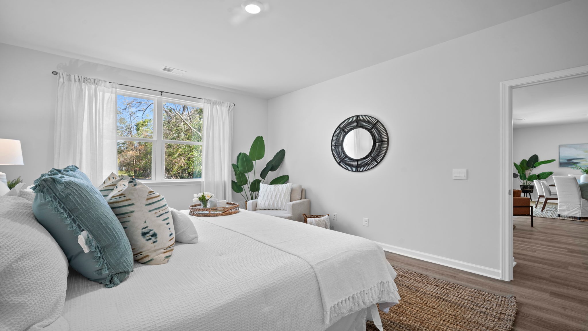 Owner's retreat offering comfort, privacy, natural light, and modern design elements.