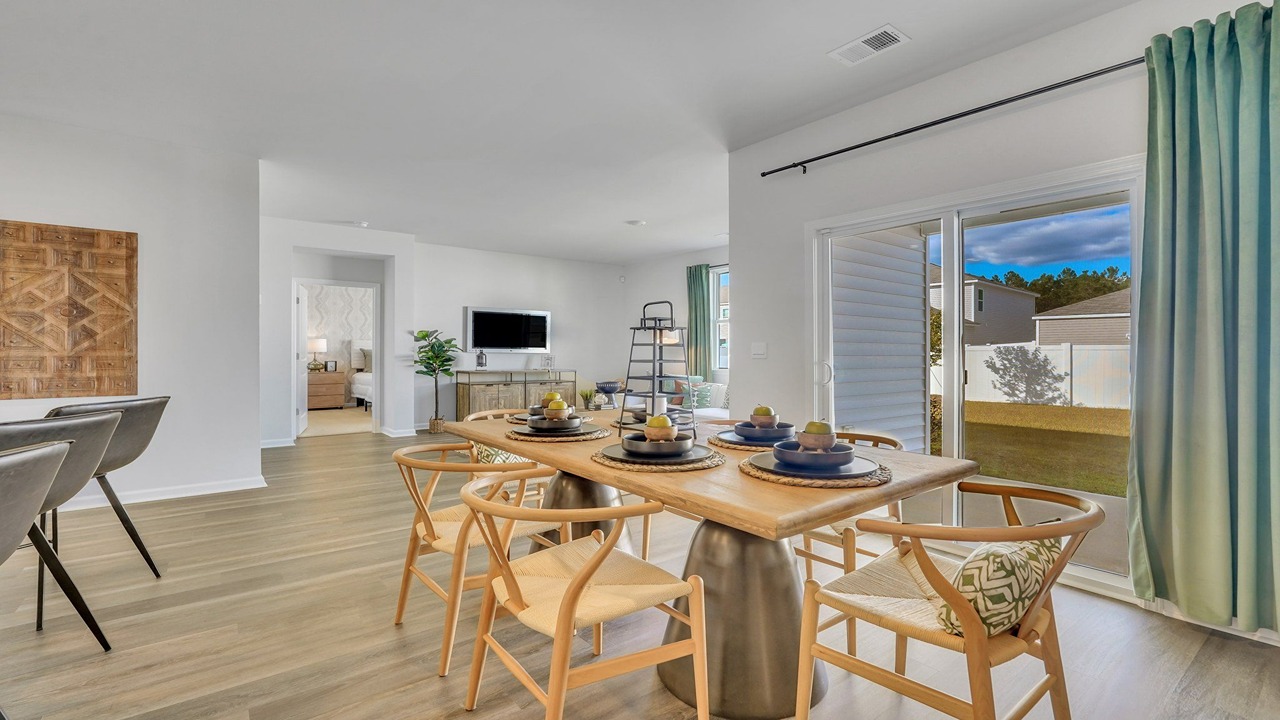 dining area to living room
