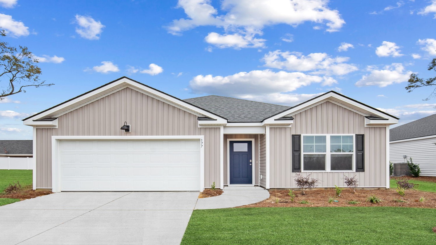 Cali front of home in the retreat at east argent new construction