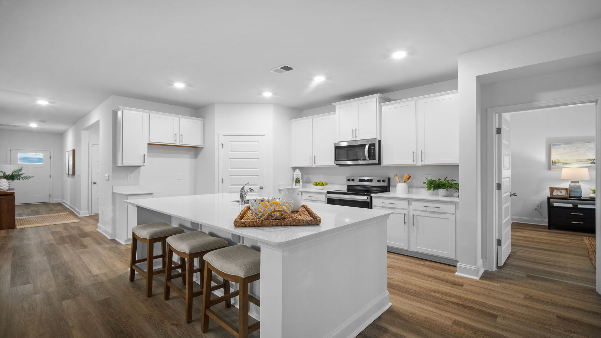 Kitchen island with bar seating