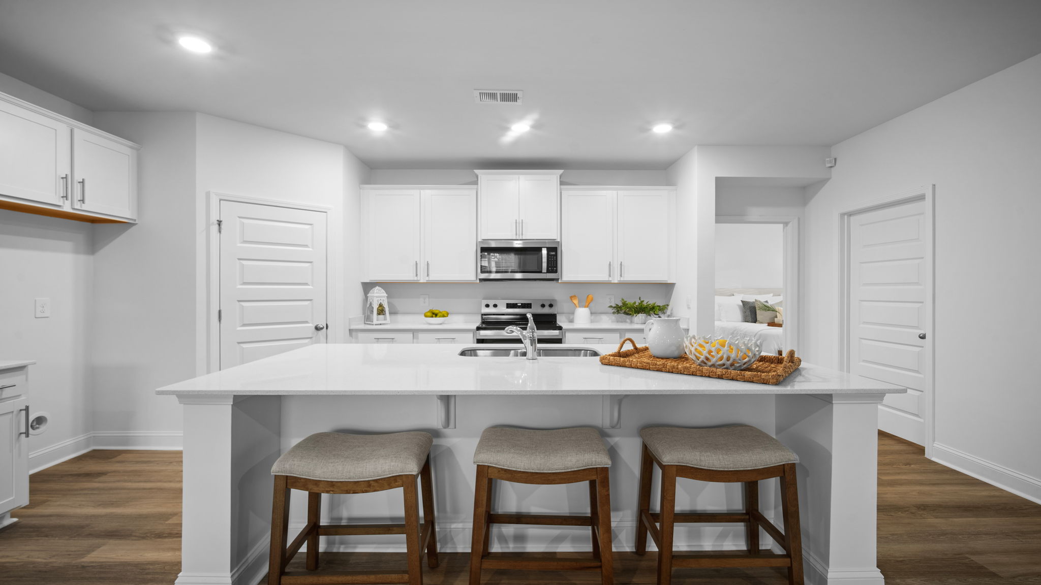 Kitchen island with bar seating