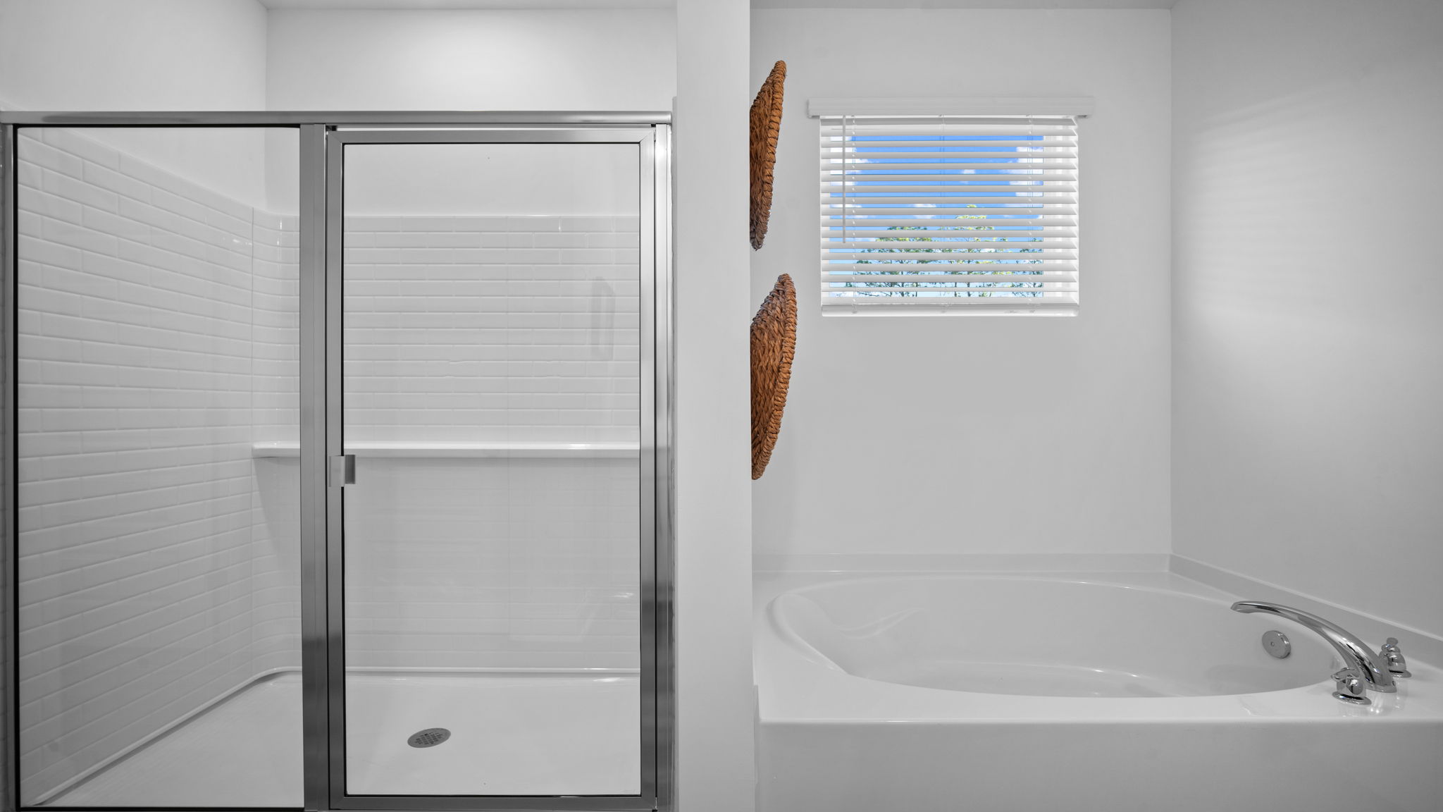 Primary bathroom with a stand-up shower