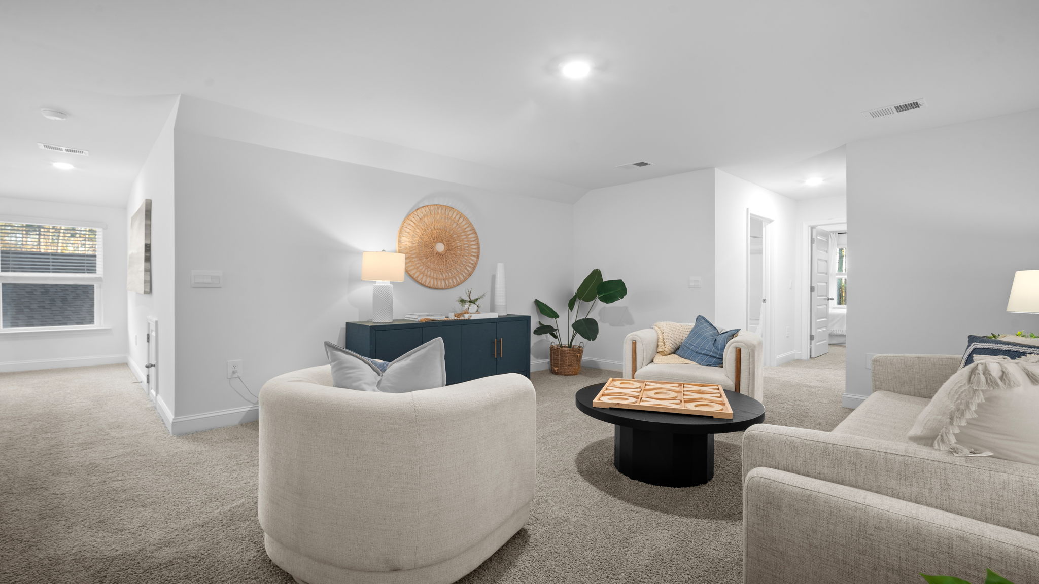 Upstairs living area