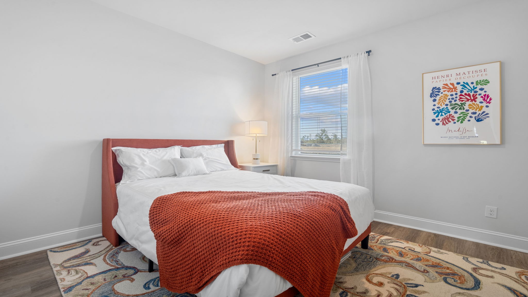 First-floor guest bedroom in the Hayden floor plan offering privacy and convenience for overnight visitors or multi-generational living.